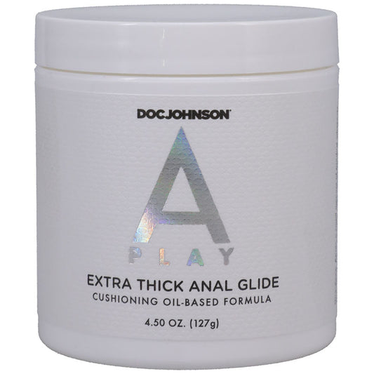 A-Play Extra Thick Anal Glide - Oil Based Fisting Lubricant - 127 gram Tub Doc Johnson