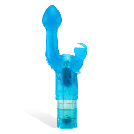 Adam & Eve BUNNY KISS - Blue 17.8 cm Rabbit Vibrator Adam & Eve
