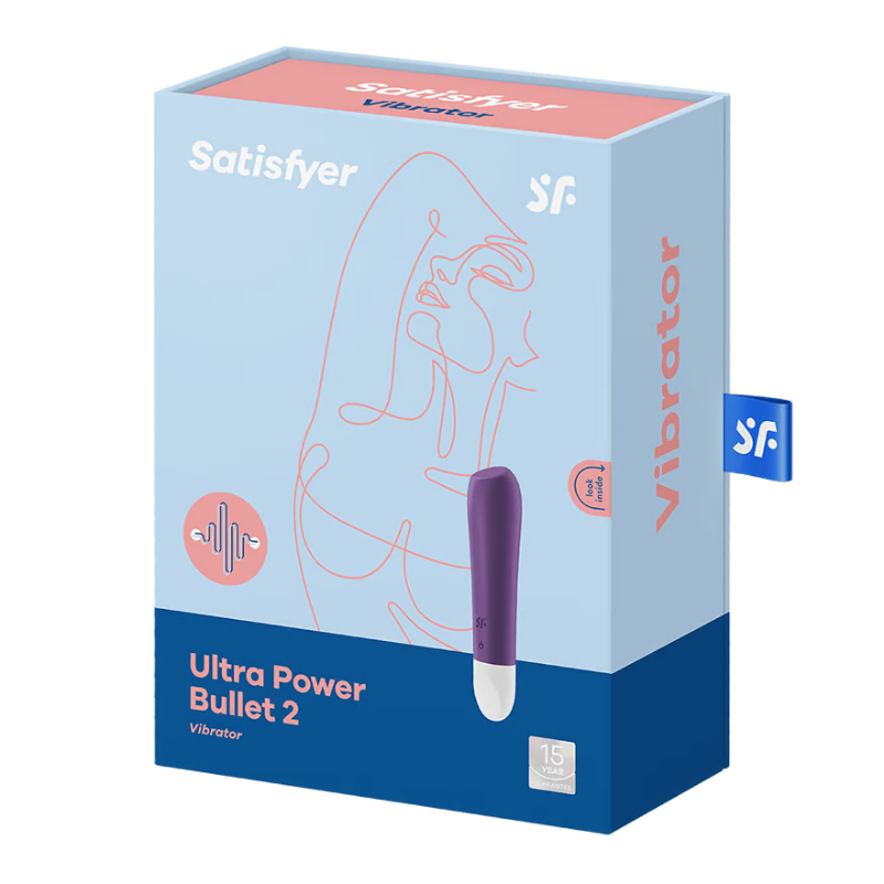 Satisfyer Ultra Power Bullet 2 Powerful Vibrator - Violet - Club X