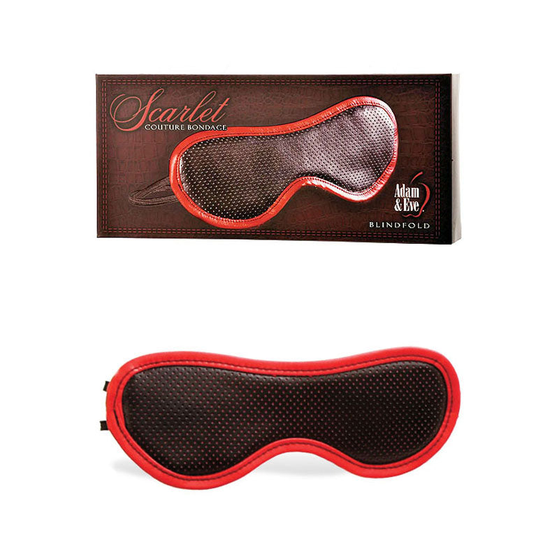 Adam & Eve Scarlet Couture Blindfold - Black/Red Blindfold Adam & Eve