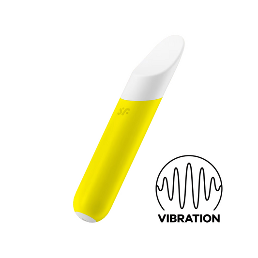 Satisfyer Ultra Power Bullet 7 Powerful Vibrator Stimulation Stimulator - Yellow - Club X
