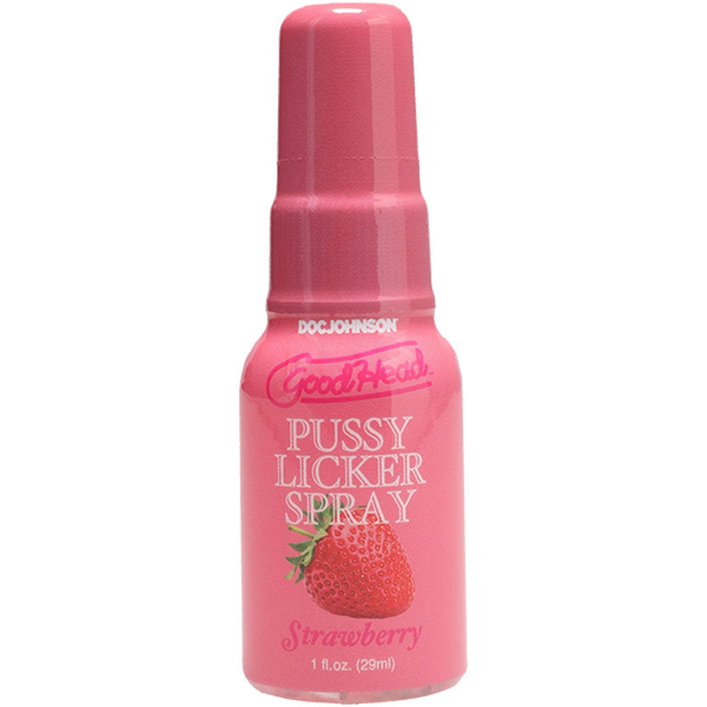 GoodHead Pussy Licker Spray - Strawberry - Strawberry Flavoured Spray - 29 ml Bottle Doc Johnson