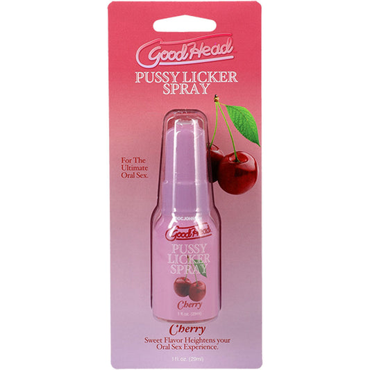 GoodHead Pussy Licker Spray - Cherry - Cherry Flavoured Spray - 29 ml Bottle Doc Johnson