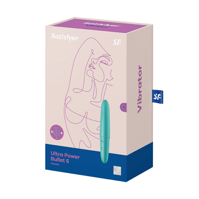 Satisfyer Ultra Power Bullet 6 Vibrator - Turquoise - Club X