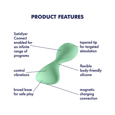 Satisfyer Trendsetter Connect App Vibrator - Light Green - Club X