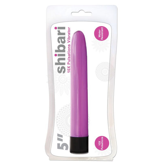 Shibari 10X Pulsations Vibrator 5in Pink Shibari