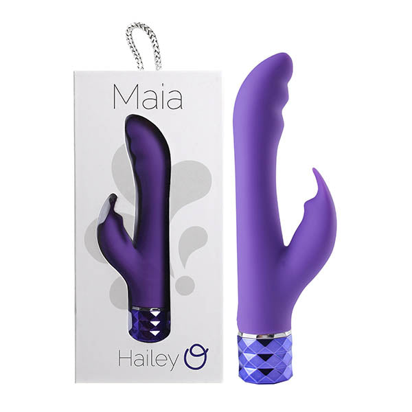 Maia Hailey - Purple 15.2 cm USB Rechargeable Rabbit Vibrator Maia Toys