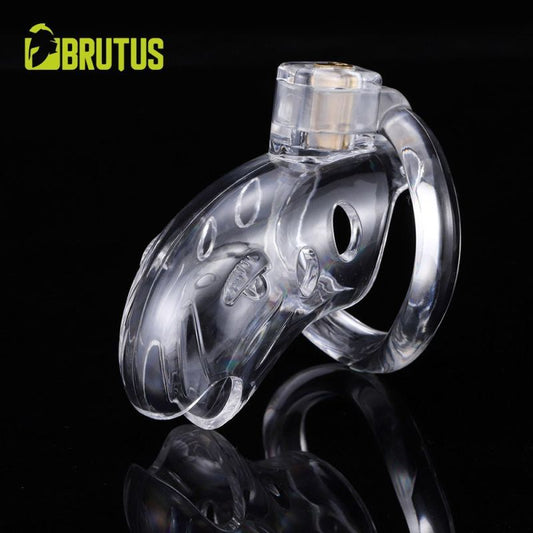 Brutus Shark Chastity Cage Clear Brutus