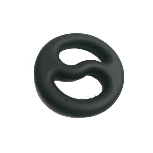Brutus Yin Yang Silicone Cock and Ball Duo Ring Brutus
