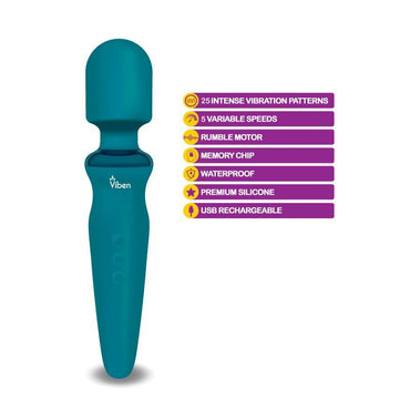 Viben Fierce Rechargeable Wand Massager Ocean Viben