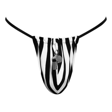 Referee Novelty G-String Black Male Power