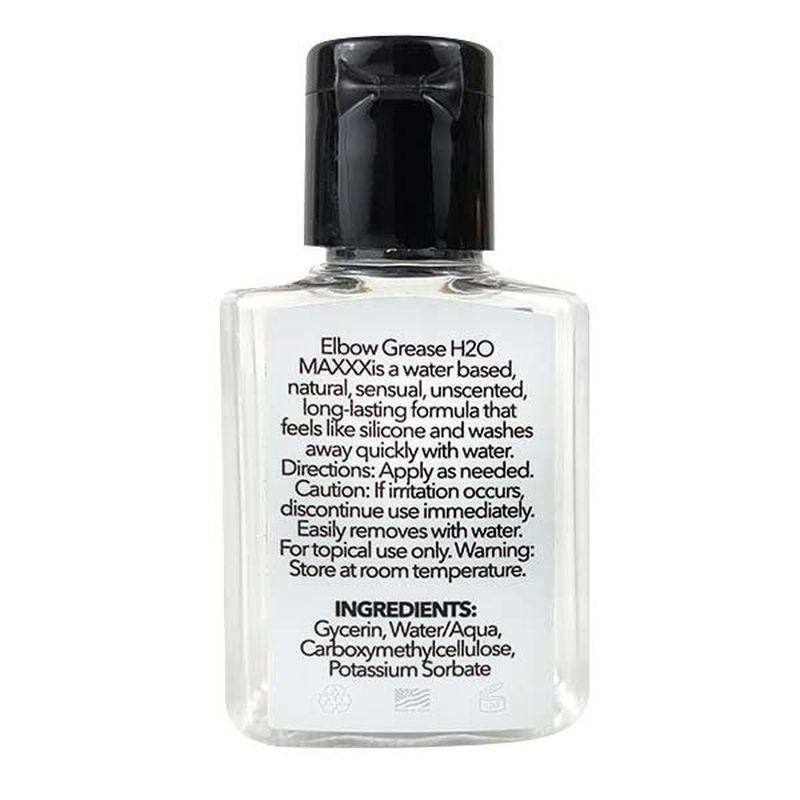 H2O MAXXX Lubricant Gel Travel Size 24ml Elbow Grease