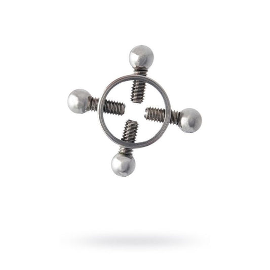 Silver Metal 2 Pc Nipple Clamps Metal