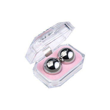 Silver Metal 2 Pc Vaginal Balls 3cm Metal