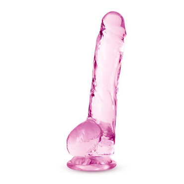 Naturally Yours 8" Crystaline Dildo Rose Naturally Yours