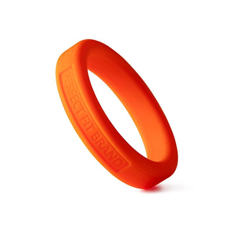 Classic Silicone Medium Stretch Penis Ring 44mm Orange PerfectFit