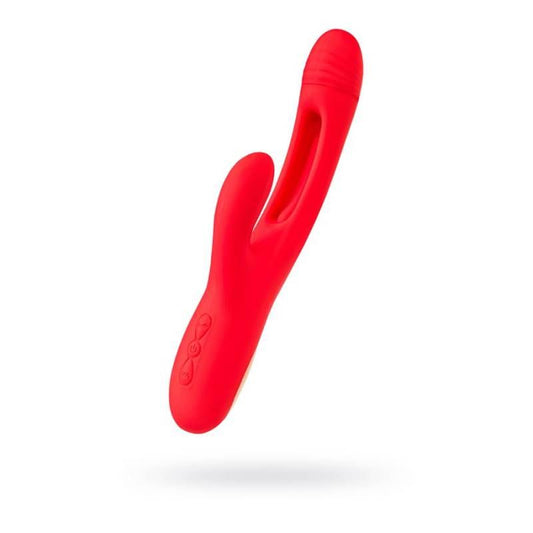 JOS Patti Moving Tongue Rabbit Vibrator Red JOS