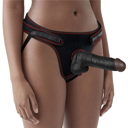 Easy Strap On Set 7.5in Black Lovetoy