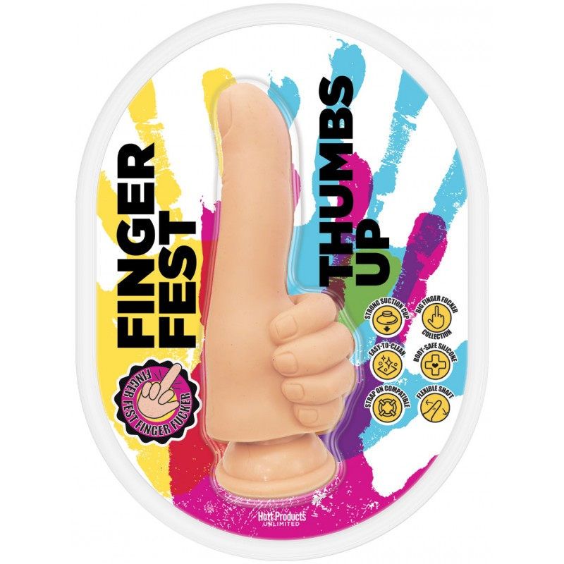 Finger Fest Dildo Thumbs Up Flesh Hott Products