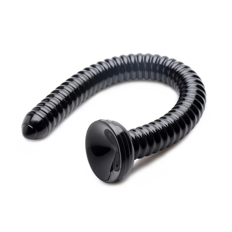Hosed 19in Ribbed Anal Snake Hosed