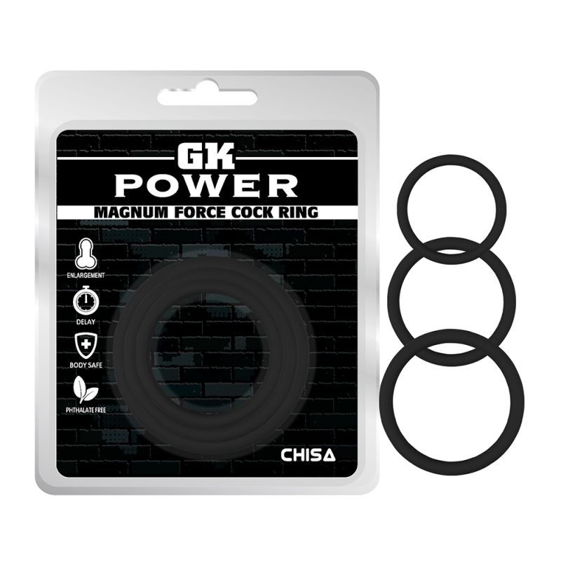 Magnum Force Cock Ring Set Black GK Power