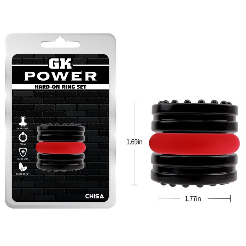 Hard on 2 Pc Ring Set GK Power