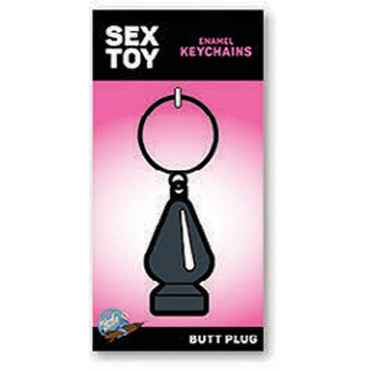 Butt Plug Keychain Wood Rocket