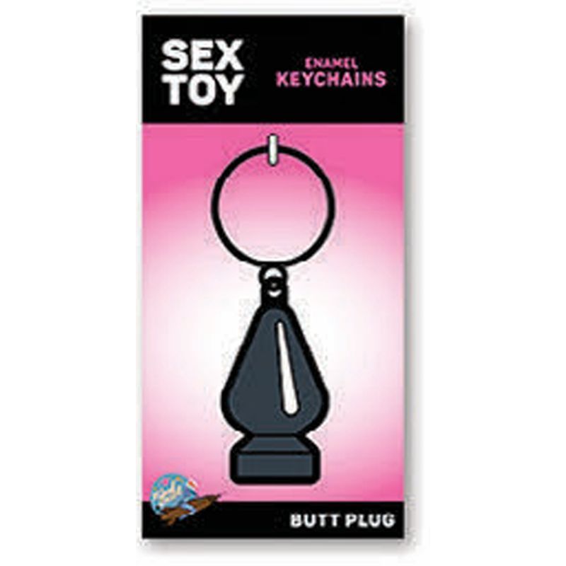 Butt Plug Keychain Wood Rocket