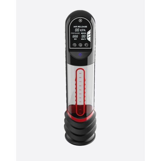 ISP90 Curve Infrared Automatic LCD Penis Pump Red Peak Performa