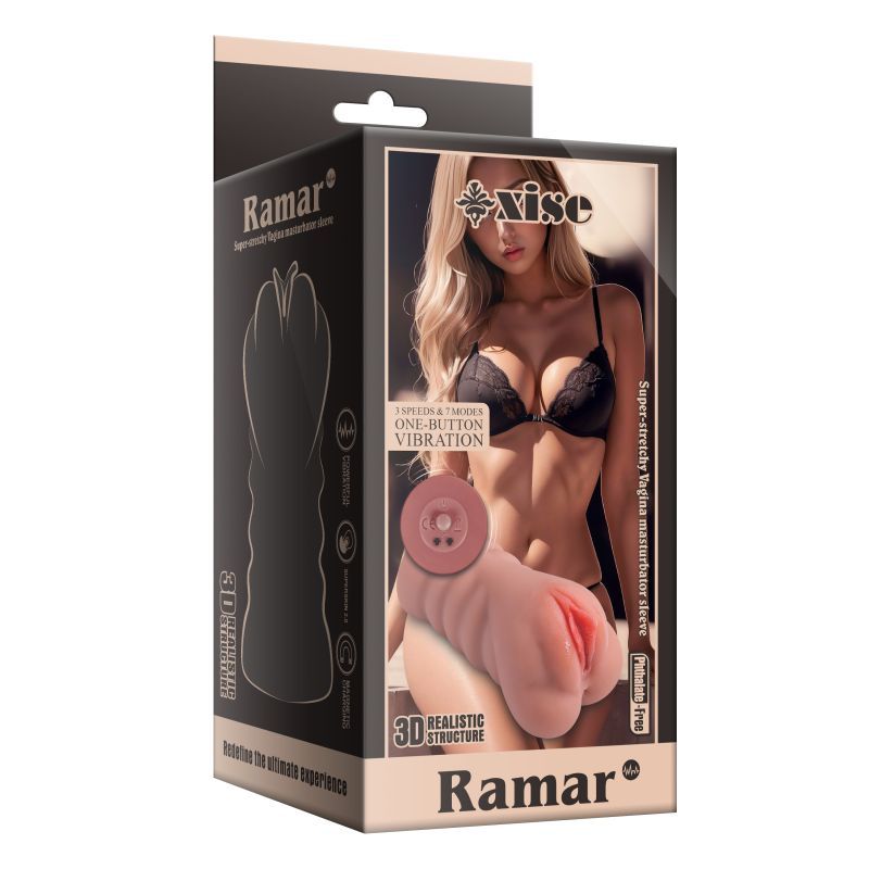 Ramar Realistic Vibrating Anal Vaginal Masturbator XISE