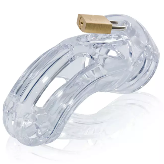 Cb The Curve Clear - Male Chastity Cock Cage Kit  - Club X