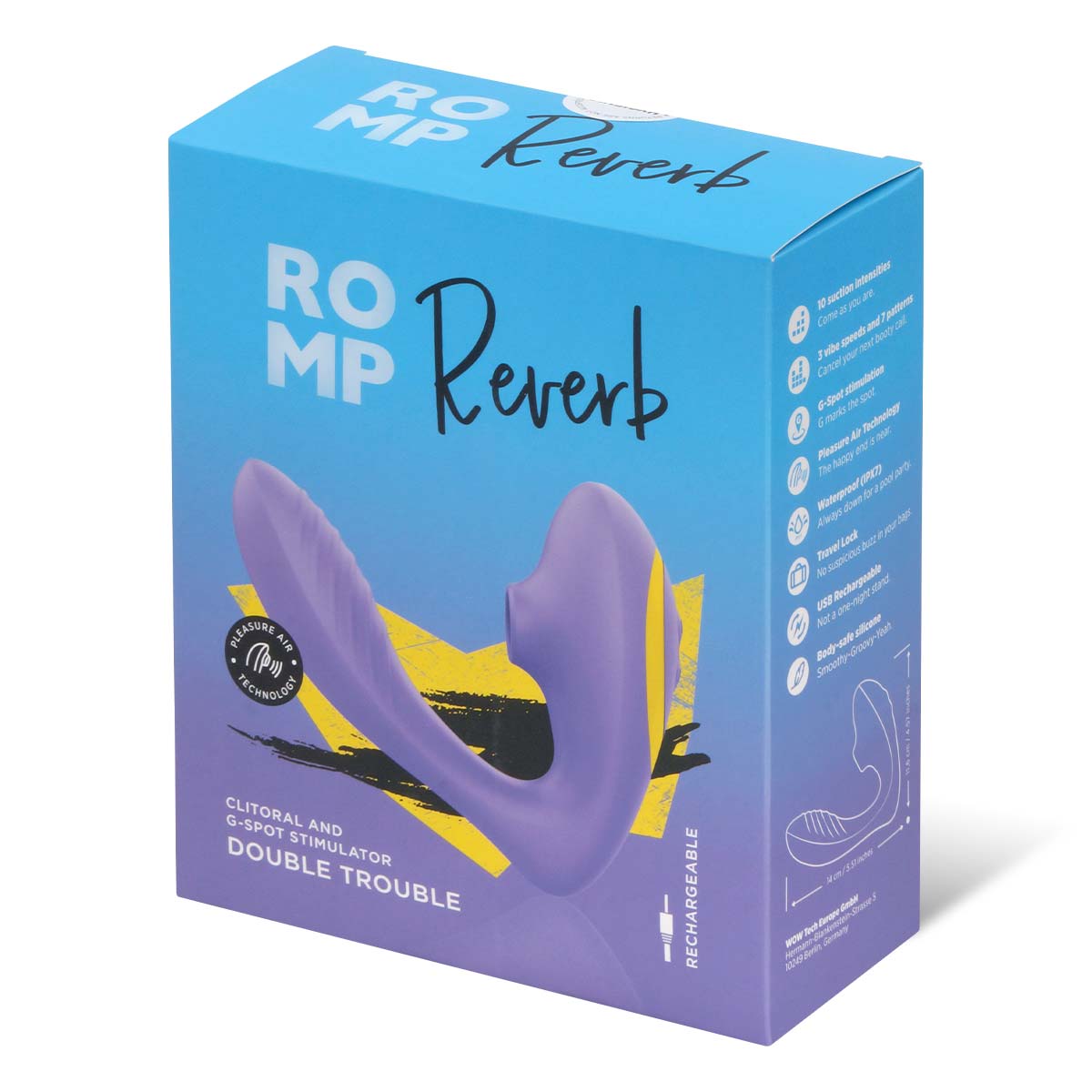 Romp Reverb Rabbit Vibrator - Club X