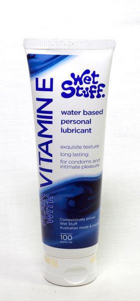 Wet Stuff Vitamin E Long-lasting Water Based Lubricant Tube 100g - Club X
