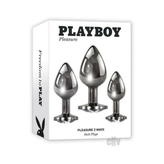 Playboy Pleasure 3 Ways Butt Plug - Club X