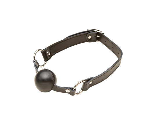 Gag001 Faux Leather Gag With Solid Ball  - Club X