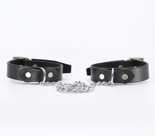 Ank002 Leather Ankle Restraints  - Club X