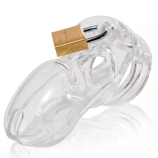 CB 3000 Clear - Male Chastity Cock Cage Kit - Club X
