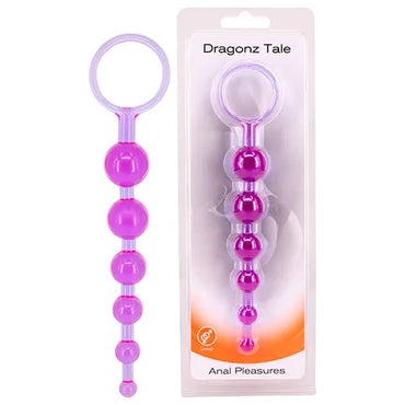 Seven Creations Dragonz Tale Anal Beads - Purple - Club X