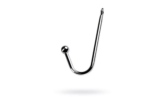 Metal Anal Hook With Ball Silver  - Club X