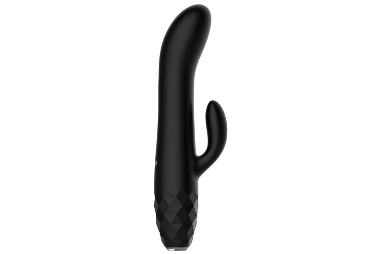 Playful Diamonds The Baroness - Rechargeable Rabbit Vibe Black - Club X