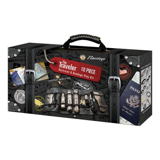 The Traveler 10 Piece Restraint & Bondage Play Kit Nasstoys