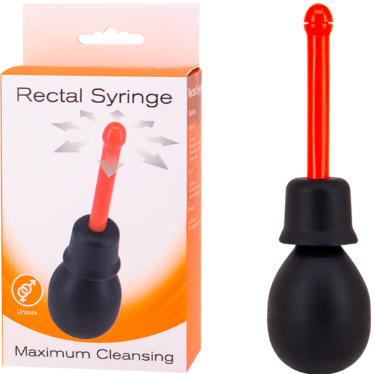 Seven Creations Rectal Syringe Douche red anal hygiene tool - ClubX Australia