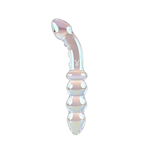 Playboy Pleasure Jewels Double Glass Dildo - Club X