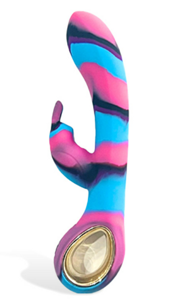 Colourful Camo Dini Vibrator Blue (Heating) - ClubX
