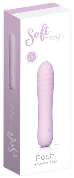 Soft By Playful Posh - Rechargeable Vibrator Purple - Club X