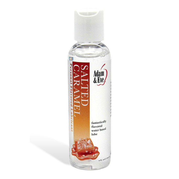 Adam & Eve SALTED CARAMEL Lubricant - Salted Caramel Flavoured Water Based Lubricant - 118 ml Bottle Adam & Eve