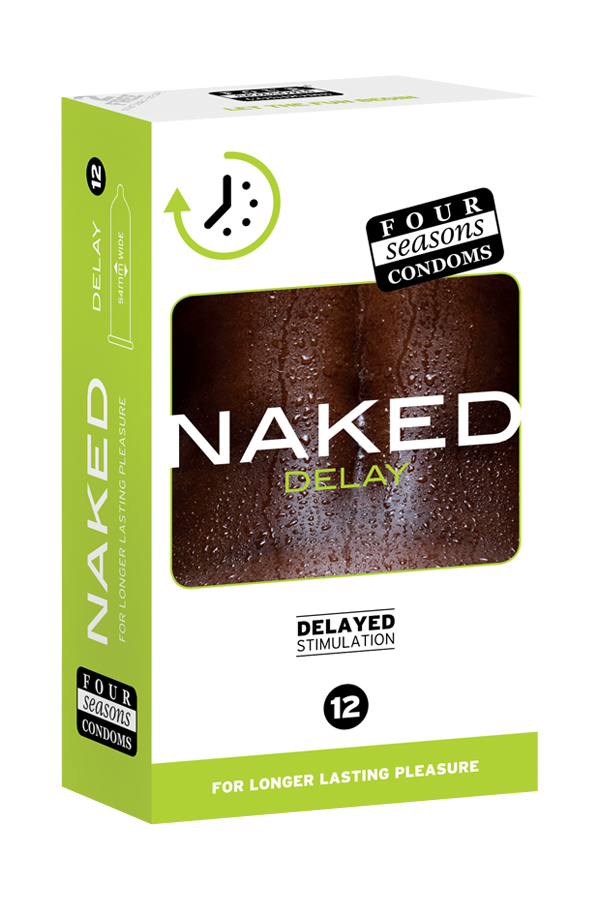 Four Seasons Naked Delay - Ultra Thin Condoms - 12 Pack Four Seasons
