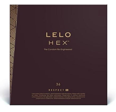 Hex Condoms Respect XL 36 Pack Lelo