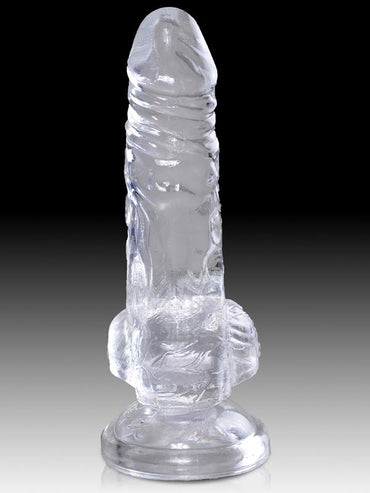 King Cock Clear 5'' Cock with Balls Pipedreams