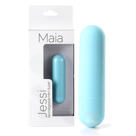 Maia Jessi - Teal Blue 7.6 cm USB Rechargeable Bullet Maia Toys